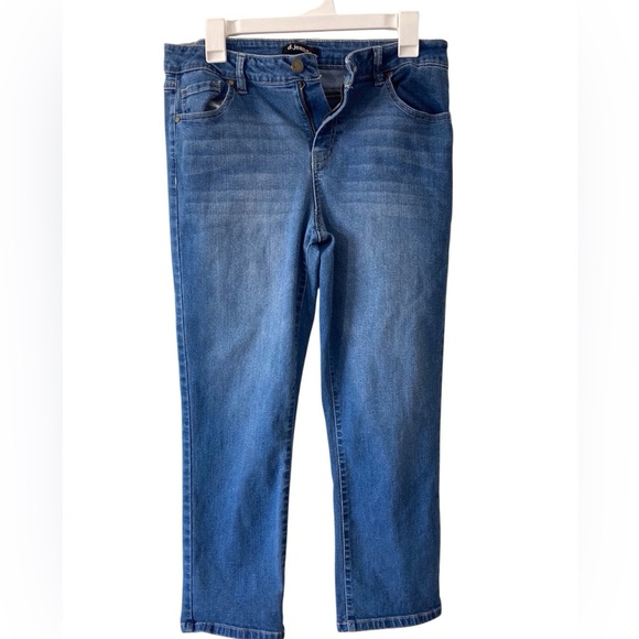 d. jeans Denim - D Jeans Womens Slim Skinny Blue Stretch Dark Wash Mid Rise Denim 10